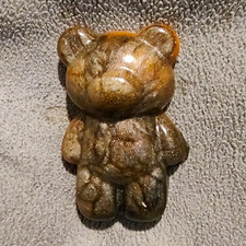 Resin Teddy Bear Figurine, Brown/Black 2 Piece Set picture