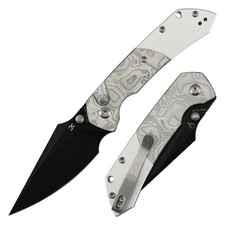 Kansept Fenrir Folding Knife 3.5 in G-10/Aluminum Foil 154CM Wharncliffe picture