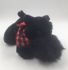 Vintage Eakins Scottish Terrier Black Fluffy Puppy Dog Puppet 1984 picture
