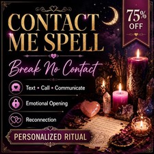 Contact Me Spell, Break No Contact Ritual, Make Them Text You, Same Day Casting picture