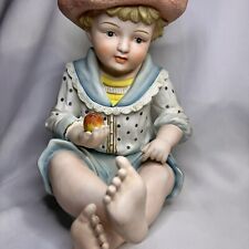 Vintage 12in Piano Baby Figurine Hand Painted Andrea Sadek Bisque 6161 picture