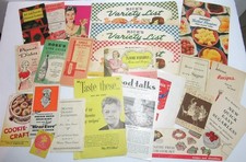 Lot 20s - 50s Vtg Recipe Ephemera Advertising Booklets Mirro Crisco Jack Frost  picture