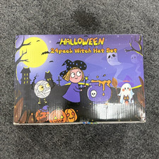Halloween 2-Pack Witch Hat Set Costume Accessory - Purple Black Orange Yellow picture