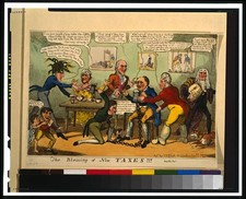 Photo:London England George IV Henry Addington Sidmouth 1819 Taxes Cartoon picture