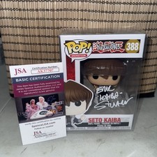 Seto Kaiba Yu-Gi-Oh Funko Pop #388 Signed By Eric Stuart JSA W/Protector picture