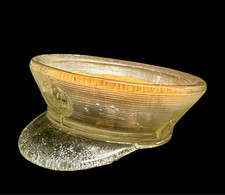 Pla-Toy Company 1940s WWII Clear U.S. Military Hat Candy Container Cardboard Lid picture