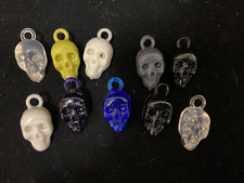 Skull Charms Lot of 10 Vintage 1960s Gumball Machine Prizes picture