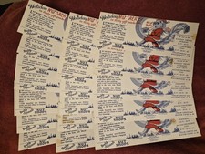 Vintage Buddy Squirrel's Nut Shops Blotters/Ad Cards circa 1940 lot of 19 - NOS picture