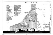 Hancock Michigan Quincy Mining Company 1900s Engineering Drawing Shaft House picture
