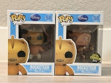 Funko Pop Disney The Rocketeer #58 & Gemini Patina Exclusive LE 480 Set NIB HTF picture