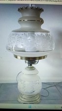Quoizel vintage 1973 hurricane parlor lamp set of two picture