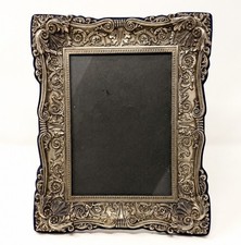Vintage Godinger Silverplate 5x7 Picture Frame Ornate Seashell Rococo Baroque picture