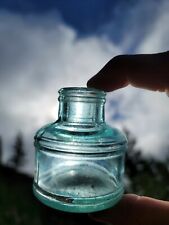 Old CARTER'S INK WELL Antique Light Green Ink Bottle Late 1890's picture