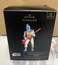 Hallmark Keepsake Star Wars Boba Fett Animated Christmas Ornament 2021 Exclusive picture