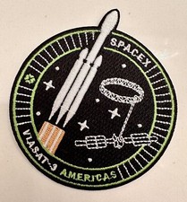 VIA SAT 3 AMERICAS  FALCON 9 MISSION PATCH 3” picture