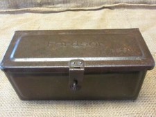 Vintage Fordson Tractor Toolbox Antique Old Iron Tool Box Farm Equipment 10158 picture