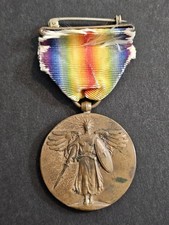 Original WW1 U.S. Military Victory Medal w/Ribbon & France Service Bar C picture