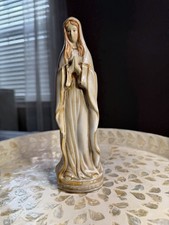 Virgin Mary Praying Madonna Ceramic Statue Catholic Religious Figurine 8.5