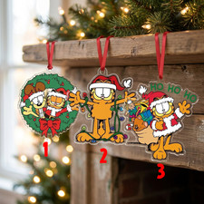 New Popular Garfield merry christmas 2026 Funny Cartoon Ornament OW003 picture