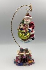 Christopher Radko Christmas Blown Glass Ornament DELUXE DELIVERY With Stand 2001 picture