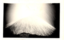 1943 RPPC Paricutin Volcano Eruption Mexico Real Photo Poscard Villasenor M1 picture