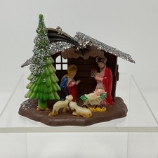 Vintage TG&Y Nativity Set No 301 Hong Kong Plastic Miniature Glitter Manger Box picture