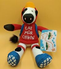 Chick-fil-A Plush Cow Doll Toy Summer 2023 Eat Mor Chikin Red Hoodie Traveler 9