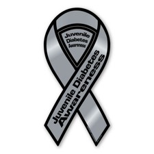 Juvenile Diabetes Awareness 2-in-1 Ribbon Magnet picture