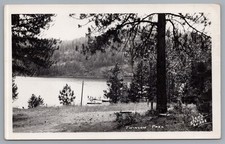 Twinlow Park Twin Lakes Idaho Leo's Studio RPPC Photo Postcard picture