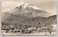 Popocatépetl Volcano, Mexico RPPC UNP Postcard picture