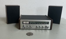 Vintage Amico ST-102 Mini AM Mock Stereo Radio 2 Speakers Hong Kong Clean - Work picture