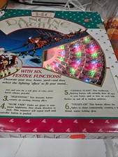 VTG RARE RETRO 140 Dancing Lights XMAS STRING 6 Setting Multi Color SET NIB picture