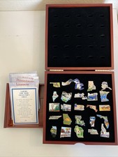 Willabee & Ward State Pin Set With Display Case(25) Sealed + Bag Of Foam Squares picture