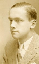 Vintage Vernacular Photo 1920's Era Gentleman Sits for Portrait picture