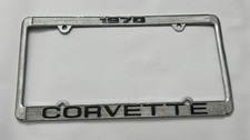 Vintage 1970 Corvette License Plate Frame picture
