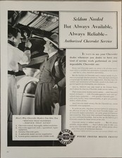 1941 Chevrolet Car Vintage Ad Always Available Always Reliable picture