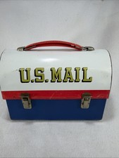 Vintage 1960’s Aladdin U.S. Mail USPS Zip Code Metal Lunch Box (no Thermos) picture