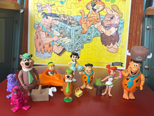 Flintstones Puzzle 1962 Cardboard, Yogi Bear, Flintstone figures. Elroy Jetson picture