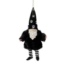 Dept 56 Possible Dreams FURRY PET BLK Gnome Ornament 6010901 BRAND NEW picture