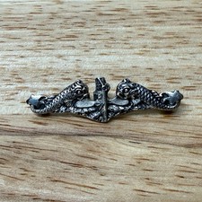 VTG Balfour Sterling Silver US Navy Enlisted Submarine Badge Pin 1.5” picture