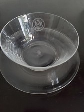 Lenox Great  Seal Of The US Glass Nuts/ Fruit Bowl  Eagle Crest 4 1/2