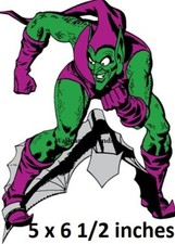 2 Styles Green Goblin Decal Villain Peel & Stick Wall Sticker Marvel Comics Art picture