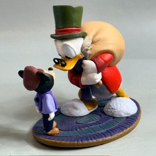 Vintage Walt Disney Store Scrooge McDuck Figurine Gift Souvenir Tiny Tim Mickey picture