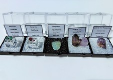 Crystal Lot Red Beryl Muzo Emerald Tanzanite Aquamarine Smoky Amethyst Quartz picture