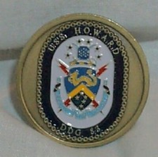 USS HOWARD DDG 83 US Navy Challenge Ship Coin picture