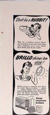 1946 Brillo Cleanser Don't be a Rubbit Brillo Print Ad Ladies Home Journal Feb picture