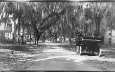 J79/ St Petersburg Florida RPPC Postcard c1910 Early Automobile Residence130 picture