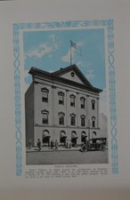 Antique Washington DC Ford's Theater Art Print 1923 Original Wall Art History picture