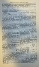 1877 Poet John Milton Cosmogony of Paradise Lost illustrated picture