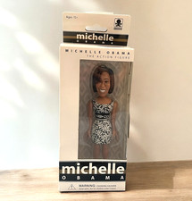 2009 Michelle Obama Action Figure Jailbreak White Black Dress NIB First Lady picture